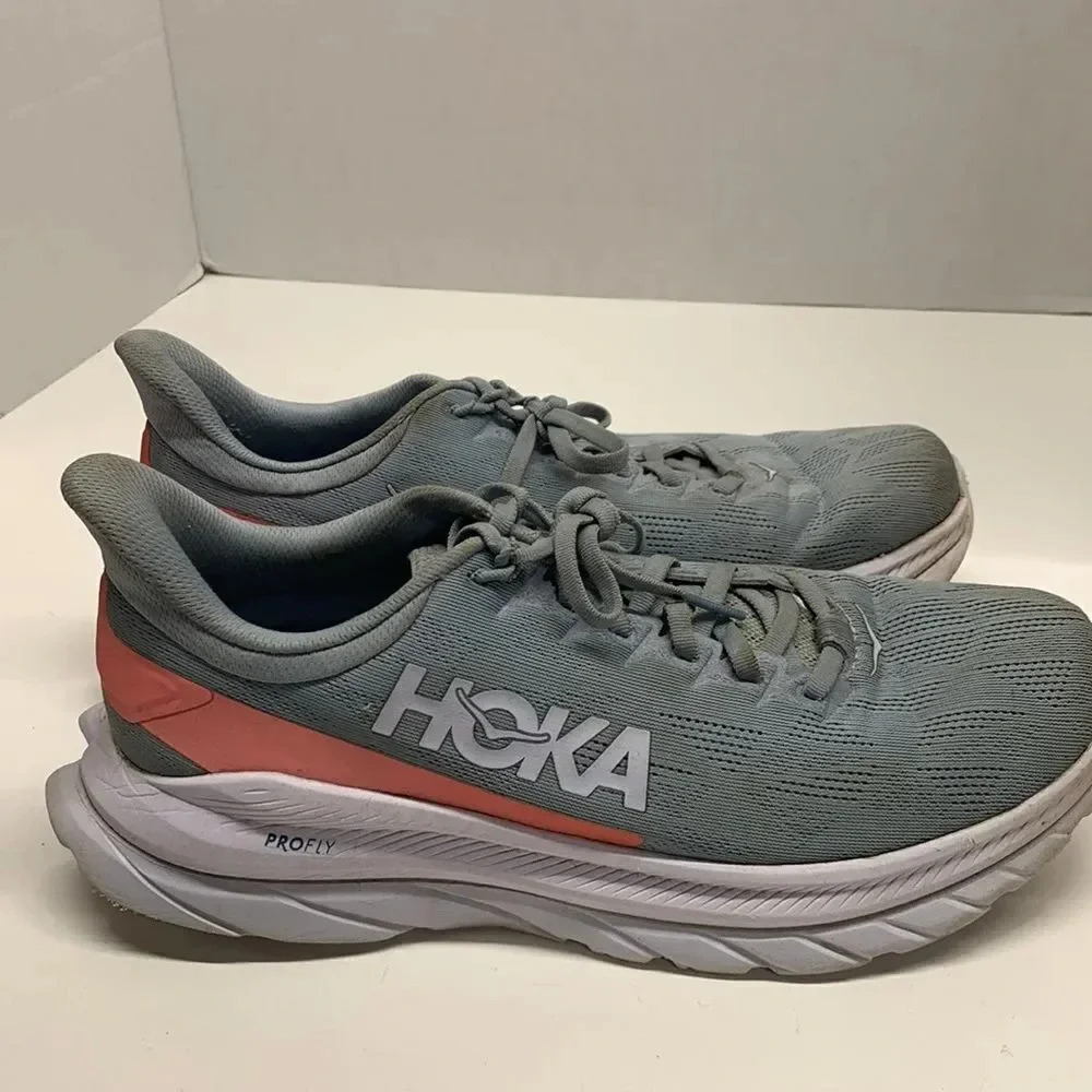 Hoka One One Mach 4 Pro Fly Running Sneakers Shoes Light Blue Women's 10.5 B - Picture 6 of 14